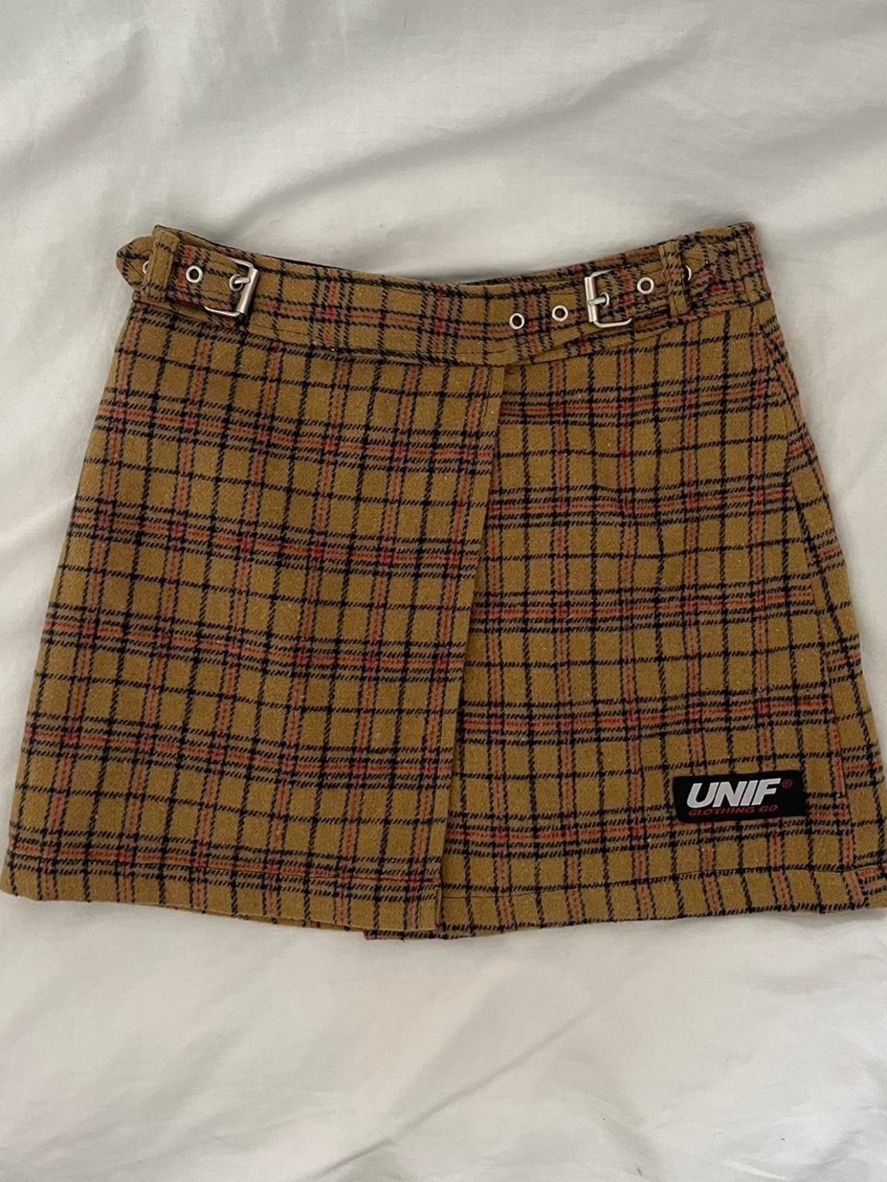 UNIF France’s Plaid Mini Skirt (No Longer Sold)